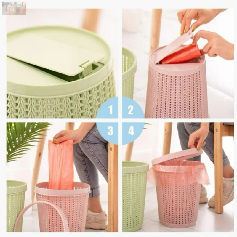 Bin with Integrated Bag Dispenser